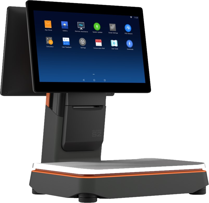 Sunmi S2 POS terminal with built-in scale